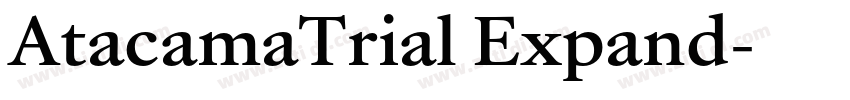 AtacamaTrial Expand字体转换